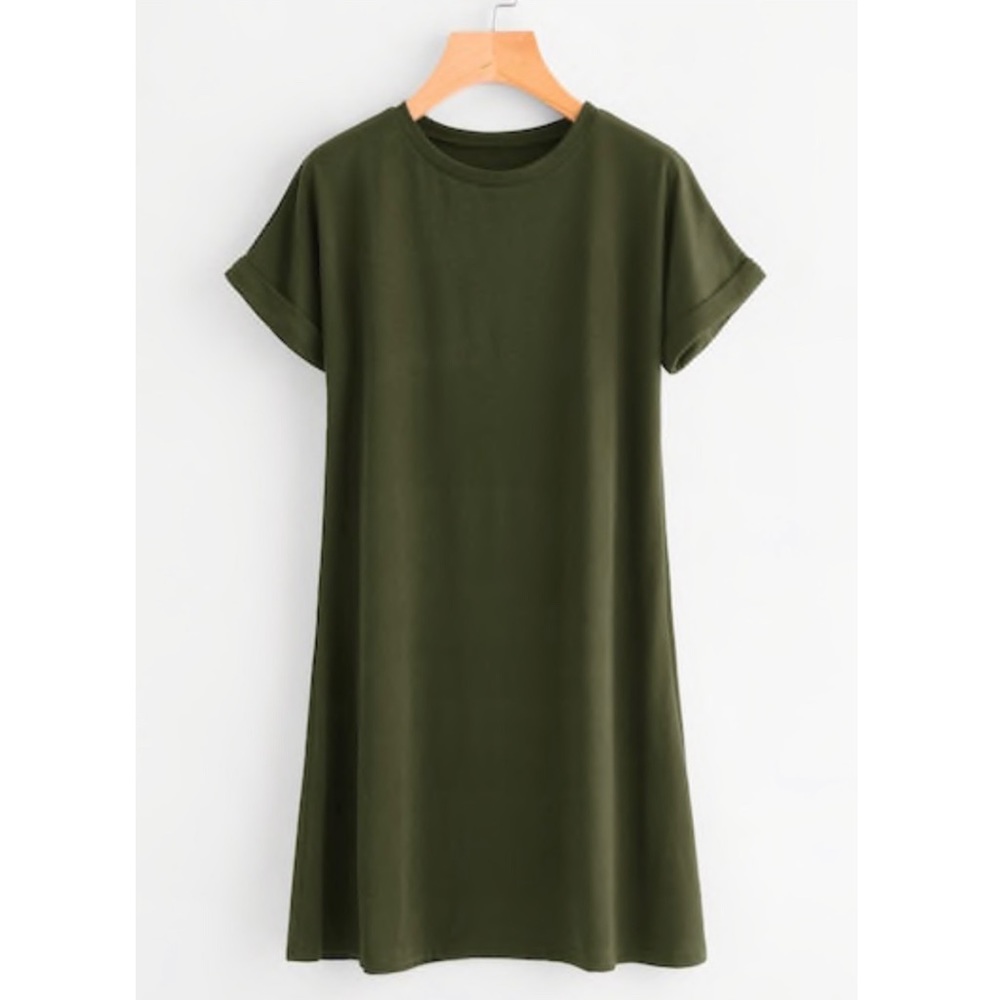 💥 Olive green dress